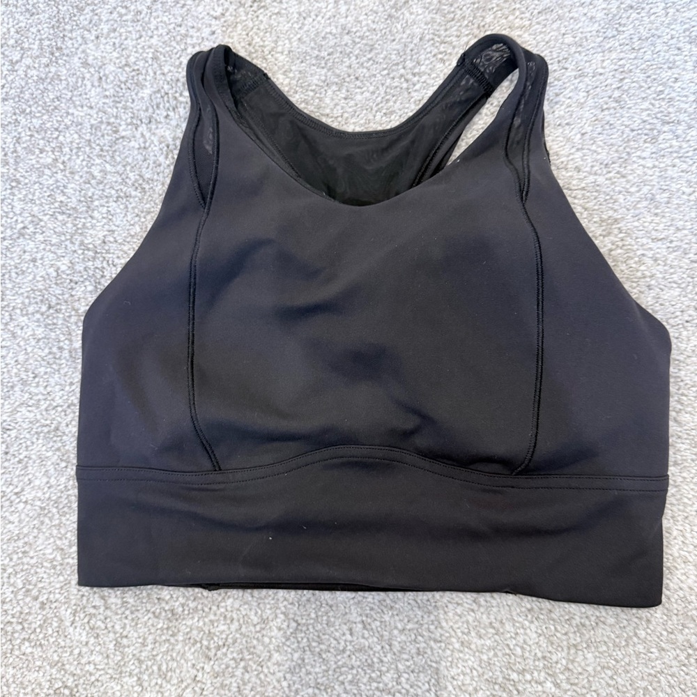 Women's Lululemon Black Long Line Sports Bra